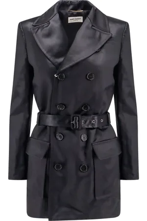 Saint Laurent Jakke, Dame, Sort, M, Bomuld, Jackets