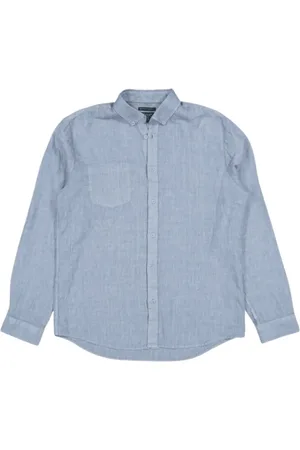 Butcher of Blue Skjorte, Herre, Blå, 3XL, Casual Bluser
