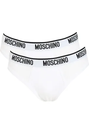 Moschino Undertøj, Herre, Hvid, XL, Hvid Elastikbånd Undertøj Sæt