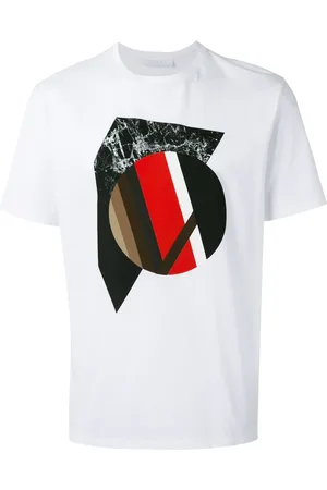 Neil Barrett Top, Herre, Hvid, S, Bomuld, T-shirts