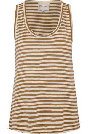 My Essential Wardrobe Top, Dame, Flerfarvet, L, Uld, Stribet Lisamw Top