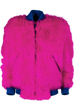 Alberta Ferretti Jakke, Dame, Lyserød, XS, Faux Fur, Faux Fur & Shearling Jackets