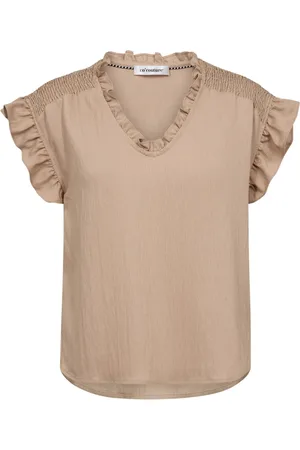 Co`Couture Bluser & Skjorter, Dame, , M, Frill Smock Top Bluse