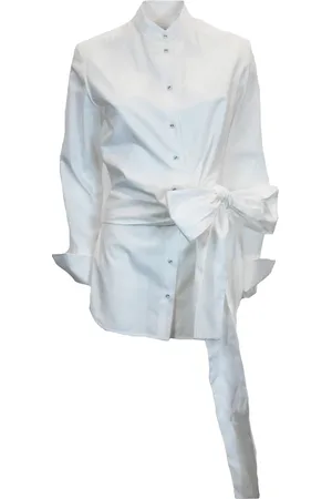 Victoria Beckham Bluser & Skjorter, Dame, Hvid, S, Hvid Skjorte Klassisk Stil