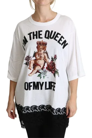 Dolce & Gabbana Top, Dame, Hvid, XS, Bomuld, T-shirts
