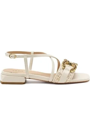 Frau Sko, Dame, , 36 EU, Uld, Guld Bouclè Sandal