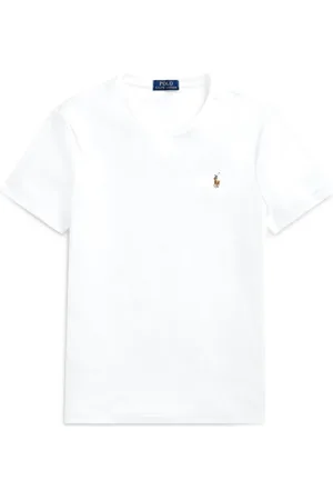 Ralph Lauren Top, Herre, Hvid, M, Klassisk Logo T-shirt
