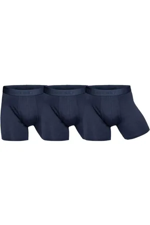 Panos Emporio Undertøj, Herre, Blå, L, Bambus, Marineblå Bambus Boxershorts 3-Pak