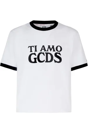 GCDS Top, Herre, Hvid, S, Bomuld, T-shirts