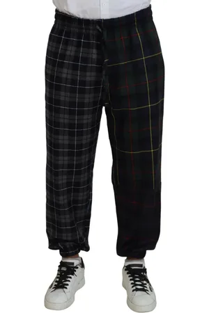 Dolce & Gabbana Bukser, Herre, Flerfarvet, M, Uld, Sweatpants