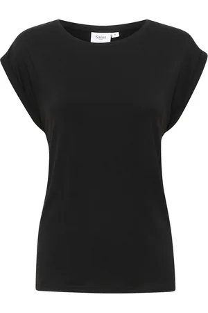 Saint Tropez Top, Dame, Sort, S, Adeliasz T-Shirt Toppe T-shirts 30501441 Sort