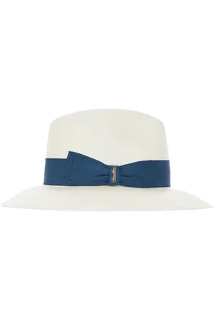 Borsalino Tilbehør, Dame, Hvid, S, Uld, Cappelli Klassisk Fedora Hat