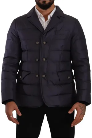 Dolce & Gabbana Jakke, Herre, Blå, 3XL, Uld, Winter Jackets