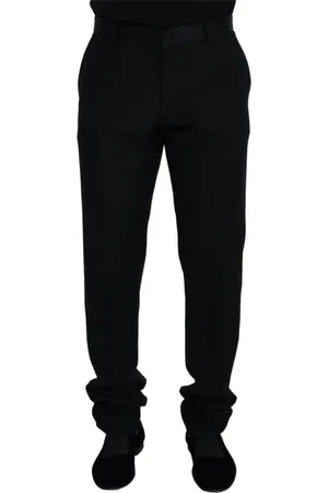 Dolce & Gabbana Bukser, Herre, Sort, 2XL, Uld, Suit Bukser