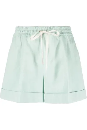 Twin-Set Shorts, Dame, Blå, XS, Linned, Blå Casual Linned Shorts