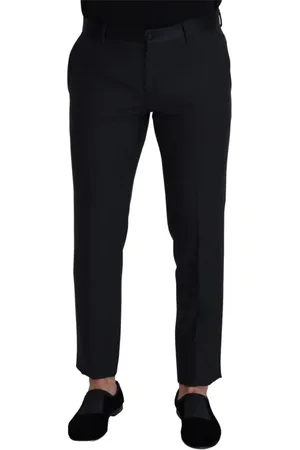 Dolce & Gabbana Bukser, Herre, Sort, L, Uld, Suit Bukser