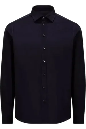 Moncler Skjorte, Herre, Blå, S, Corduroy Shirt Navy
