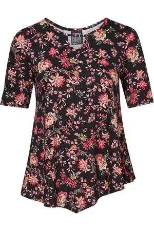 Pont Neuf Bluser & Skjorter, Dame, Sort, 2XL, PN Magrethe Ava