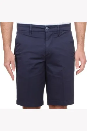 RE-HASH Shorts, Herre, Blå, W38, Bomuld, Lynlås Bermuda Shorts Slim Fit