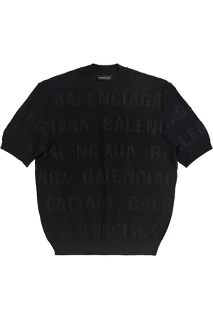 Balenciaga Strik, Dame, Sort, S, Sort Sweater m/c