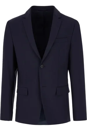 Calvin Klein Jakke, Herre, Blå, M, Uld, Stilfulde Jakker & Veste