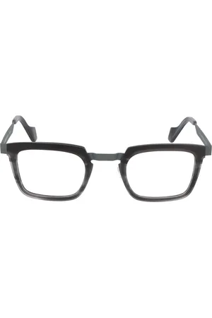 Anne & Valentin Tilbehør, unisex, Sort, 48 MM, Firkantet acetatramme briller Osvaldo