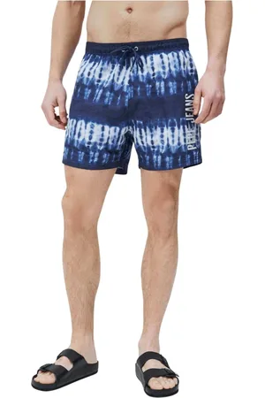 Pepe Jeans Badetøj, Herre, Flerfarvet, 2XL, Tie Dye Badeshorts med Elastisk Talje