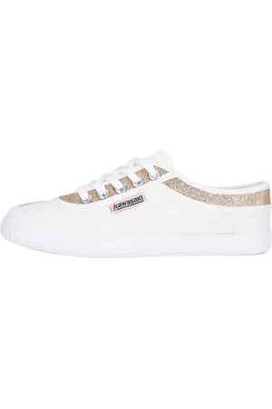 Kawasaki Sko, Dame, Flerfarvet, 36 EU, Uld, Glitter Canvas Sko Guld