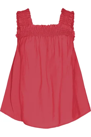 Co`Couture Top, Dame, Rød, L, Uld, Smock Strap Top Bluse
