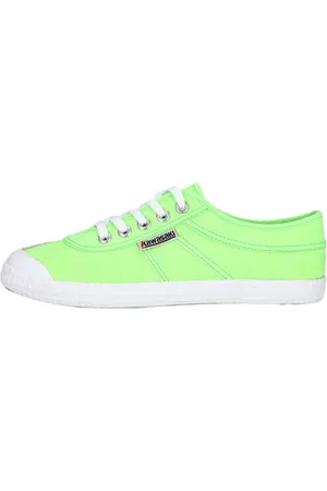Kawasaki Sko, Dame, Grøn, 37 EU, Neon Canvas Sko Grøn Gecko