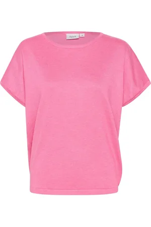Saint Tropez Strik, Dame, Lyserød, XS, Uld, Cosmos Melange Strik Pullover