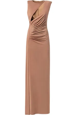 MVP Wardrobe Kjole, Dame, Brun, M, Uld, Saint-Mandrier Lang Kjole