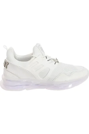 Philipp Plein Sko, Herre, Hvid, 40 EU, Læder, Sporty Mid-Top Sneakers