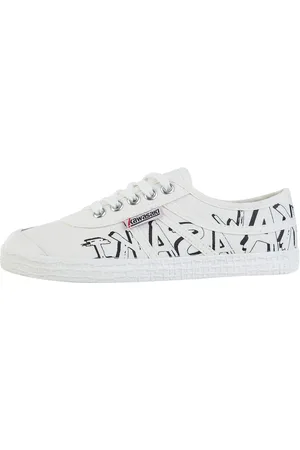 Kawasaki Sko, Herre, Flerfarvet, 39 EU, Graffiti Canvas Sko Hvid