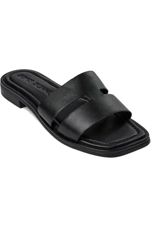 Sofie Schnoor Sko, Dame, Sort, 40 EU, Læder, Sort Slip-On Sandaler Læderkvalitet