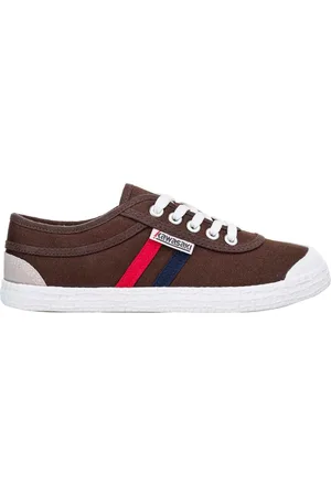 Kawasaki Sko, Dame, Flerfarvet, 38 EU, Retro Canvas Sko Chokoladebrun