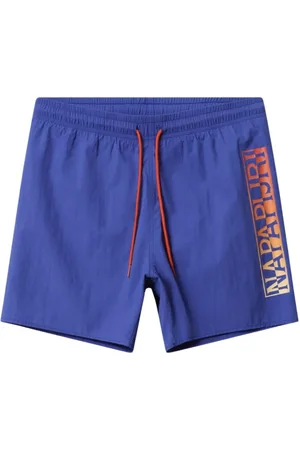 Napapijri Badetøj, Herre, Blå, 2XL, Sporty Badeshorts med Justerbar Snor