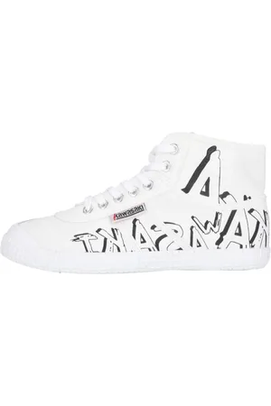 Kawasaki Sko, Dame, Hvid, 40 EU, Graffiti Canvas Boot Hvid