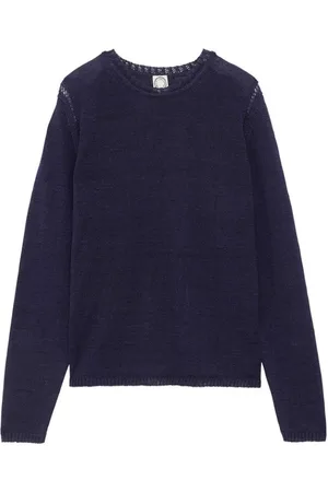 Inès de la Fressange Strik, Dame, Blå, XS, Blå Angelina Jumper - Chic Garderobe Essential