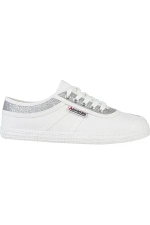 Kawasaki Sko, Dame, Hvid, 36 EU, Glitter Canvas Sneakers