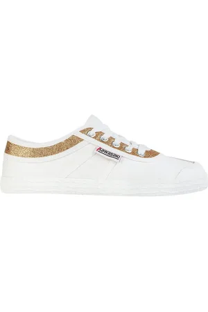 Kawasaki Sko, Dame, Hvid, 38 EU, Glitter Canvas Sneakers