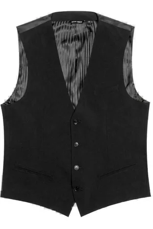 Antony Morato Jakkesæt, Herre, Sort, XL, Polyester, Herre Gilet Forår/Sommer Kollektion