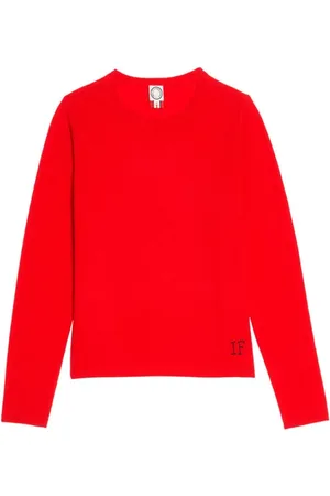 Inès de la Fressange Strik, Dame, Rød, L, Rød Angelina Jumper - Casual Chic