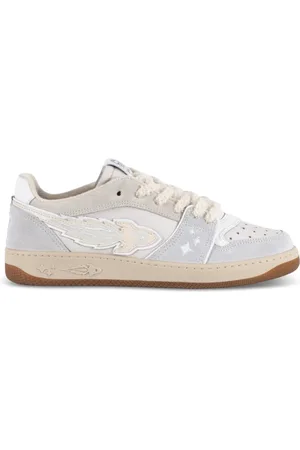 ENTERPRISE JAPAN Sko, Herre, Flerfarvet, 42 EU, Uld, Hvide Sneakers Rocket Stil