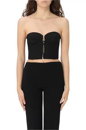 Moschino Top, Dame, Sort, S, Uld, Stilfuld TOP Enverse Mode Tilbehør