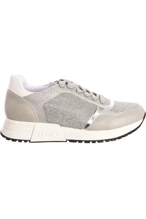 Liu Jo Sko, Dame, Grå, 36 EU, Metallic Sneaker med unikt design