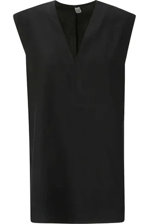 Totême Top, Dame, Sort, S, V-Neck Top