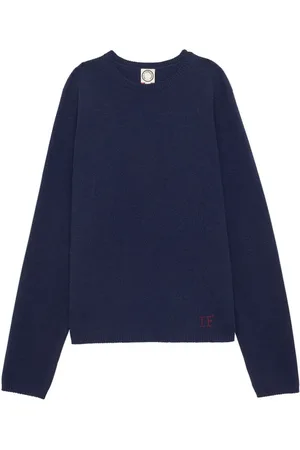 Inès de la Fressange Strik, Dame, Blå, XS, Uld, Navy Angelina Jumper
