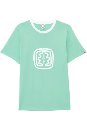 Inès de la Fressange Top, Dame, Grøn, XS, Ikonisk Grøn Rundhals T-shirt