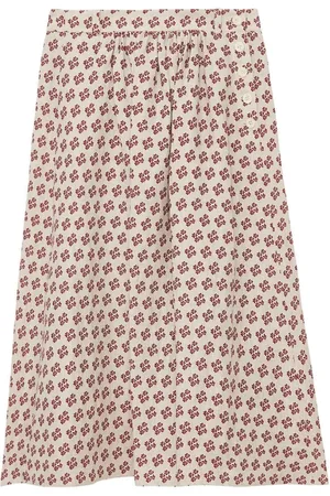 Inès de la Fressange Nederdel, Dame, Flerfarvet, XS, Linned, Linned Nederdel med Knapper
